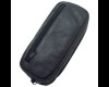 Black Leather Zipper Combo Pipe/Tobacco Pouch